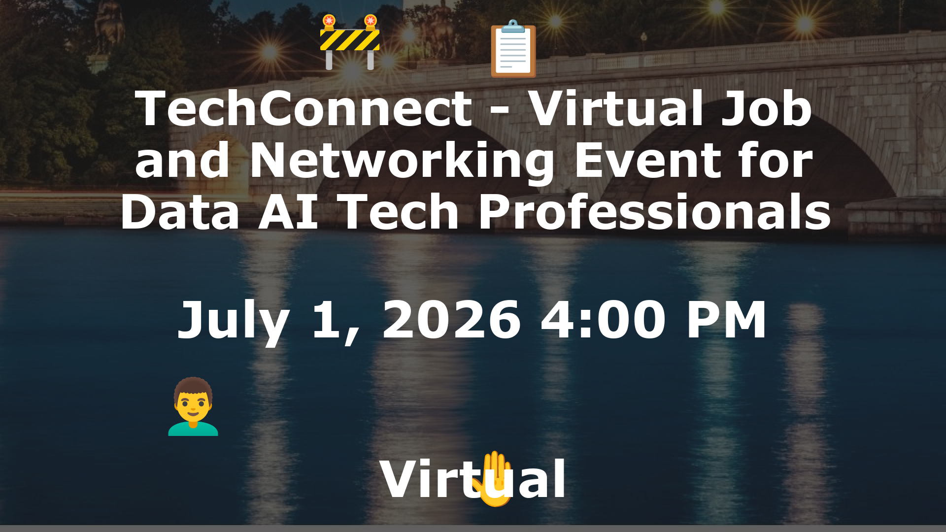 TechConnect - Virtual Job and Networking Event for Data AI Tech Professionals event image